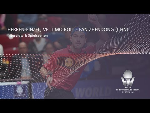 Herren-Einzel, VF: Timo Boll - Fan Zhendong (CHN) I German Open 2019