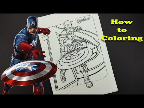 Captain America coloring page/Avengers Coloring Page