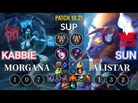 SB Kabbie Morgana vs WEA Sun Alistar Sup - KR Patch 10.21