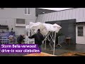 Storm verwoest drive-in voor oliebollen