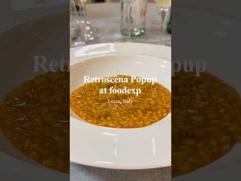 Retroscena Popup at foodexp | Lecce, Italy #umamiholic #shorts #food #foodie
