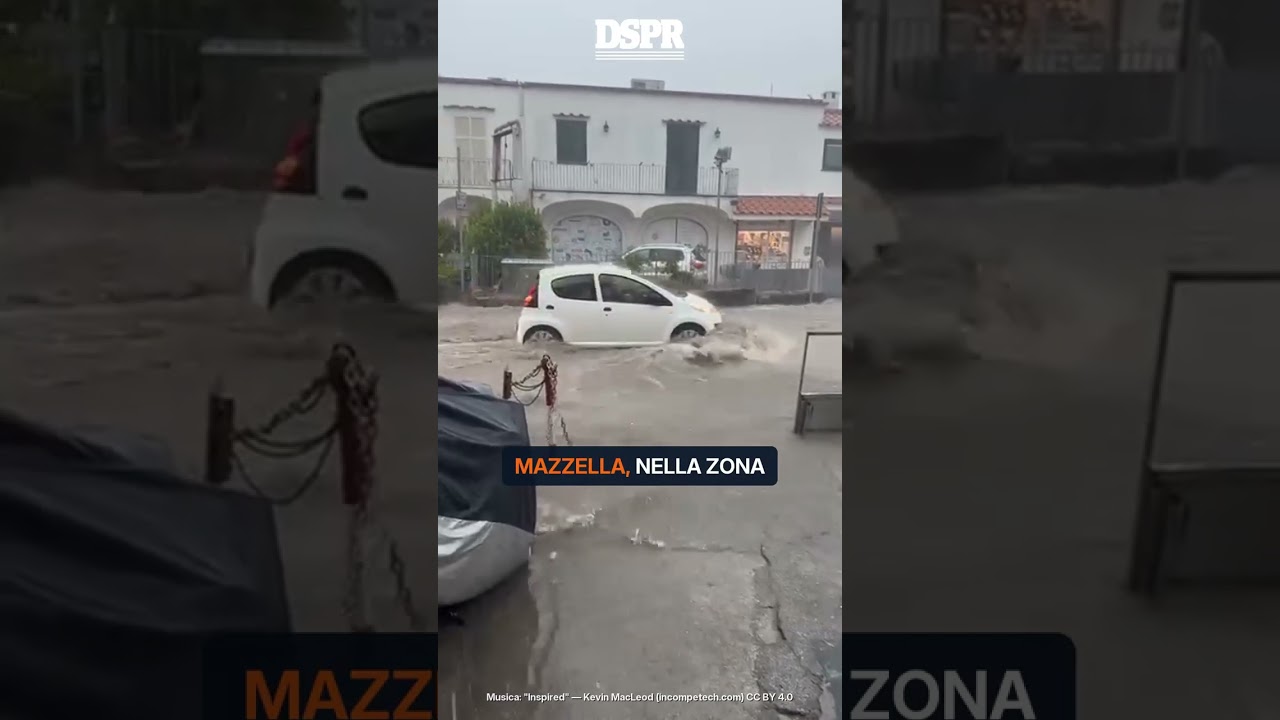 Bomba d’acqua su Ischia, allagamenti da Lacco Ameno a Nitrodi