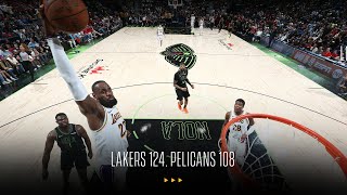 Lakers close out 2023-24 regular season  with 124-108 win in New Orleans