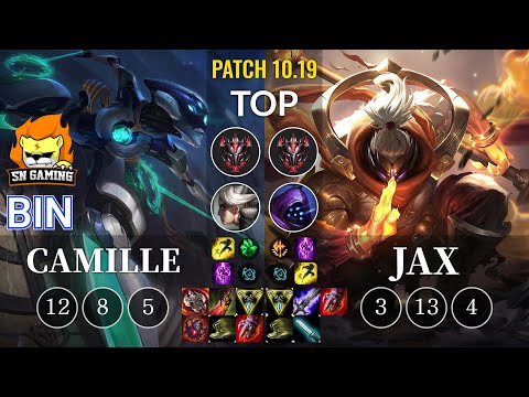 SN Bin Camille vs Jax Top - KR Patch 10.19