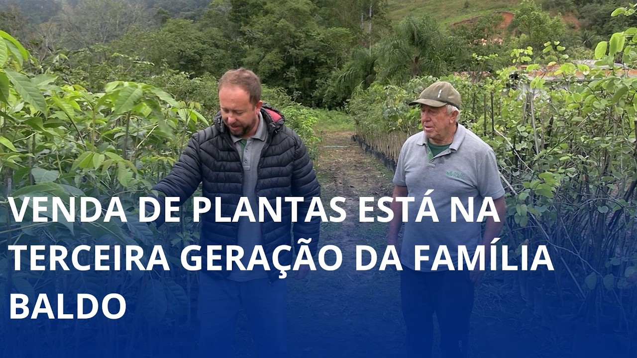 Venda de plantas está na terceira geração da família Baldo