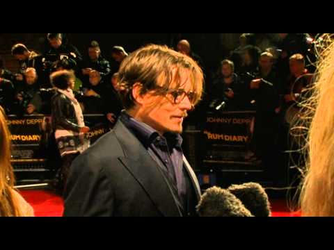 The Rum Diary London premiere - Johnny Depp interview