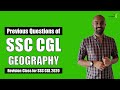 SSC CGL- Previous Questions - Geography