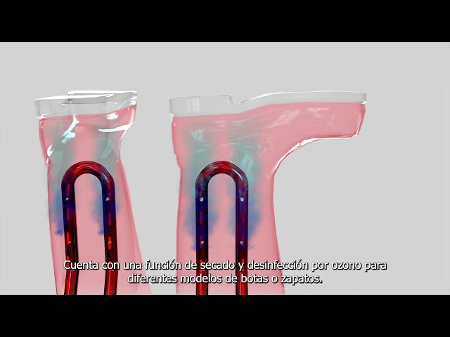 Vídeo relacionado con AIRTHEREAL SD20 Secador de botas eléctrico con desinfección por ozono, ventilador calefactor, secado rápido y temporizador ajustable, ideal para botas de trabajo, esquí, zapatillas y guantes