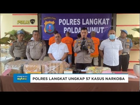 POLRES LANGKAT TANGKAP 66 TERSANGKA DARI 57 KASUS NARKOBA SELAMA MEI 2024