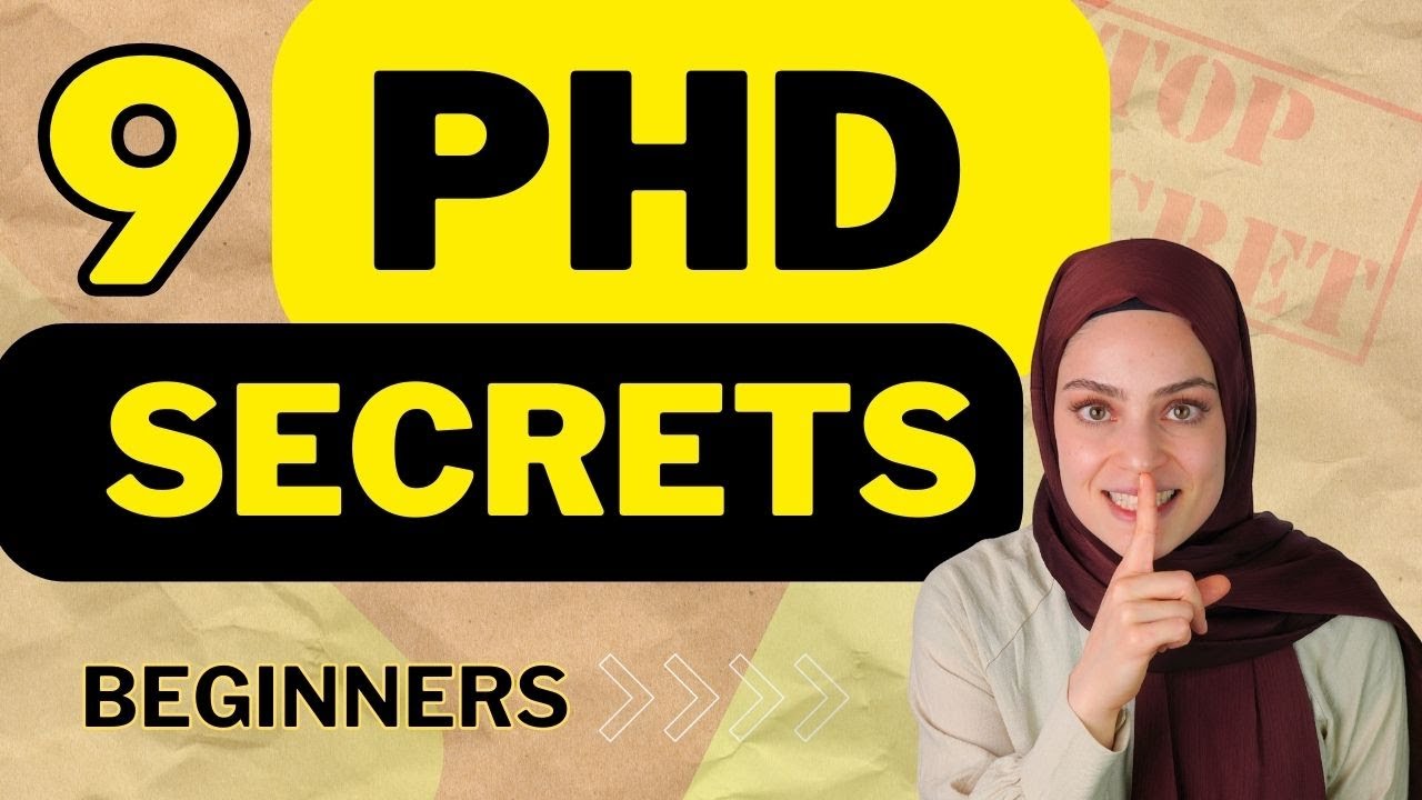 9 PhD Lessons I Wish I Knew Before Starting | Essential Tips for New PhD Students