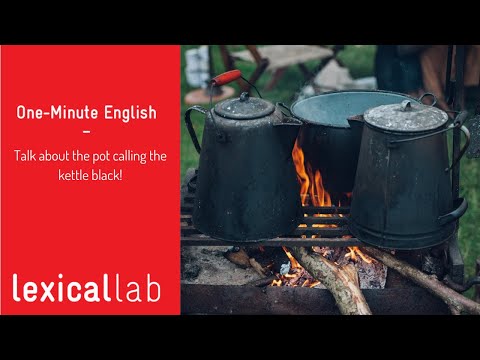 ONE-MINUTE ENGLISH: Talk about the pot calling the kettle black LEARN WITH LEXICAL LAB