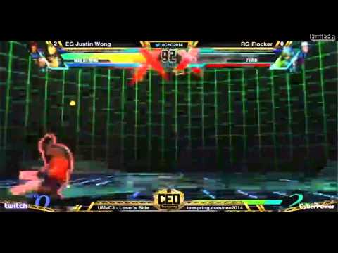 CEO 2014 UMVC3 TOP 8: EG Justin Wong Vs RG Flocker HD