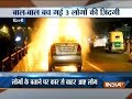Fire broke out in a moving car on Moti Bagh Flyover in Delhi