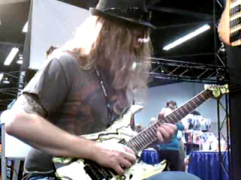 Darrin Goodman demoing the SPEAR Gladius SW at the 2012 NAMM Show