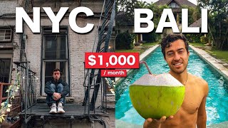 What $1,000 /Month Gets in NYC vs BALI
