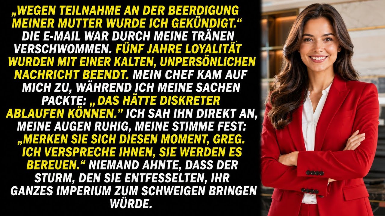 **Mein Chef FEUERTE mich auf der Beerdigung meiner Mutter – Seine Entscheidung zerstörte alles!