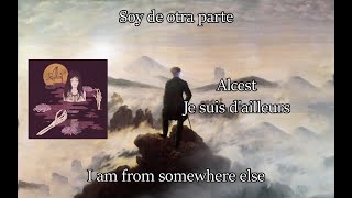 Alcest - Je Suis D'ailleurs | French | English | Spanish Lyrics - Líricas