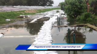 preview picture of video 'Gerwisch Hochwasser 10.06.2013 Entspannung Der Lage'