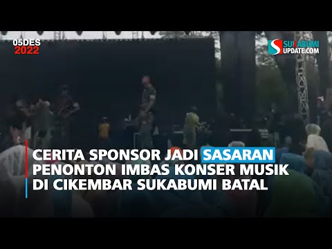 Cerita Sponsor Jadi Sasaran Penonton Imbas Konser Musik di Cikembar Sukabumi Batal