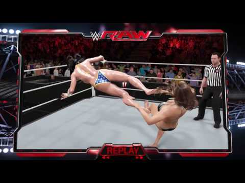 WWE 2K17 Wonder Woman vs. Stephanie McMahon with Triple H