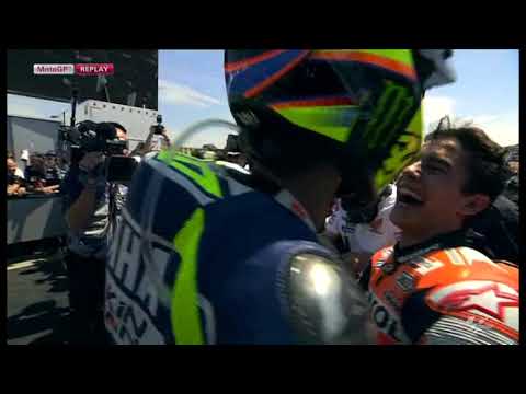 ROSSI vs MARQUEZ in MotoGP Laguna Seca Start & Result Race