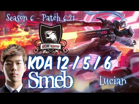 ROX Smeb LUCIAN vs JINX ADC - Patch 6.21 KR Ranked