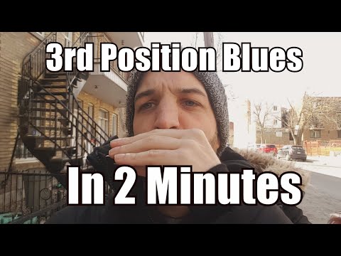 3rd Position Blues Scale - 2 Minute Harmonica - Tabs and exercises!