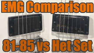 Video thumbnail for EMG 81 & 85 vs EMG Het Set James Hetfield Signature Pickups by GuitarGuts