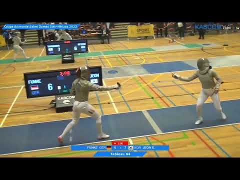 Sint Niklaas World Cup 2023 SWS - L64 - Julika Funke GER v Jeon Eunhye KOR