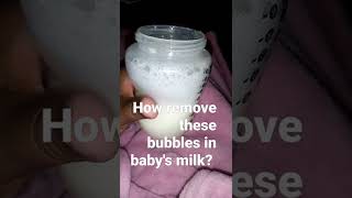 HOW TO REMOVE BUBBLES FROM FORMULA MILK...? #shorts