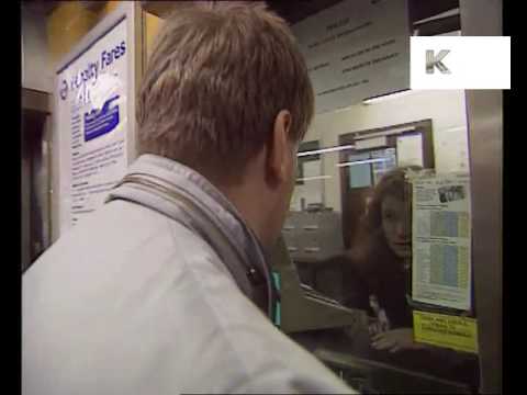 1990s PImlico Tube Station, London Underground, Ticket Machines Before Oyster