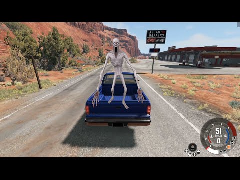Escape From The Shy Guy (SCP-096) | Car Ride Chase | BeamNG Drive