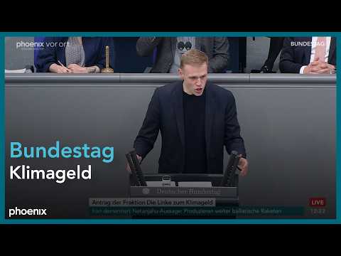Video Thumbnail: Bundestagsdebatte zum Klimageld am 20.03.26