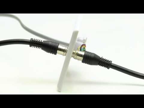 RJ11 4 Conductor Jack, 2.5 GHz F-Type Wall Plate - #15-100-036 WH - #15-100-036 IV