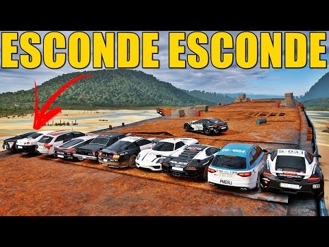 ESCONDE ESCONDE NA PRAIA ABANDONADA COM OS CARROS DA POLICIA - FORZA HORIZON 3 - GAMEPLAY