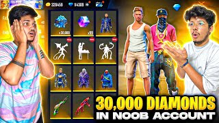free fire noob i d to pro in 8mins jash challenged ritik to spend 20000diamonds garena freefire