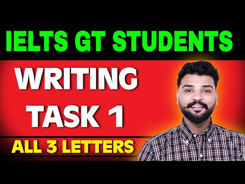 IELTS Writing Task 1 Letters | GT Students | Step-by-Step Method | 2026 Updated II