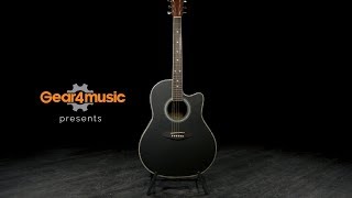 Video thumbnail for Roundback Electro Acoustic Guitar by Gear4music, Black | Gear4music demo by Gear4music Guitars
