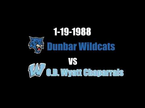 Fort Worth Dunbar vs Fort Worth O D  Wyatt 1-19-1988