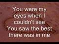 Because You Loved Me -LYRICS 