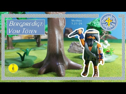 Bergpredigt Teil 4 | Vom Töten | NT 15 | Nachgespielt mit Playmobil Figuren | Kinder Film | Bibel