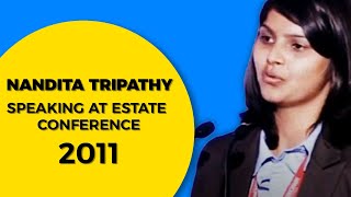 Nandita Tripathy speaking at Estate Conference 2011  image