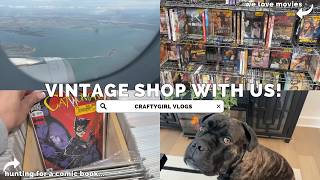 TRAVEL WITH ME FROM CHICAGO TO DALLAS βοΈ | Vintage Movie Shopping with Mikah