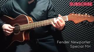 Video thumbnail for Acoustic Playing like Electric Guitar - Fender Newporter Special MH - All-Solid Woods by 77GuitArts