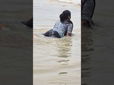 Cox’s Bazar sea beach swimming video #viralvideo #beach #shortfeed #travel #seabeach #viral