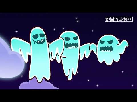 Color Ghost Song - We are cute ghosts(red, green, purple)! ZooZooSong Nursery Rhymes & Kids song