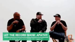Apathy talking about working with Peter Rock For ''I Keep On''