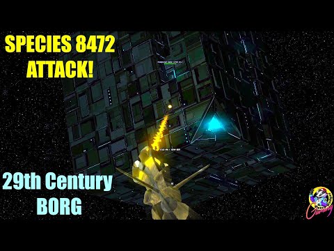 4K Species 8472 VS 29th CENTURY Temporal BORG Cube - Both Sides - Star Trek Ship Battles