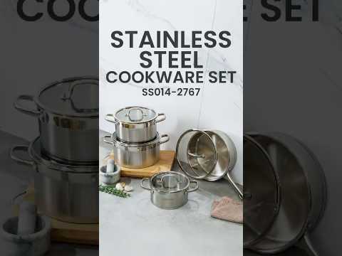 🍳 Cook with Confidence | Arshia 8-Piece Stainless Steel Cookware Set ✨