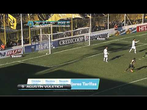 Gol de Vuletich. Olimpo 1 - All Boys 1. Fecha 4. Torneo Inicial 2013. Fútbol Para Todos